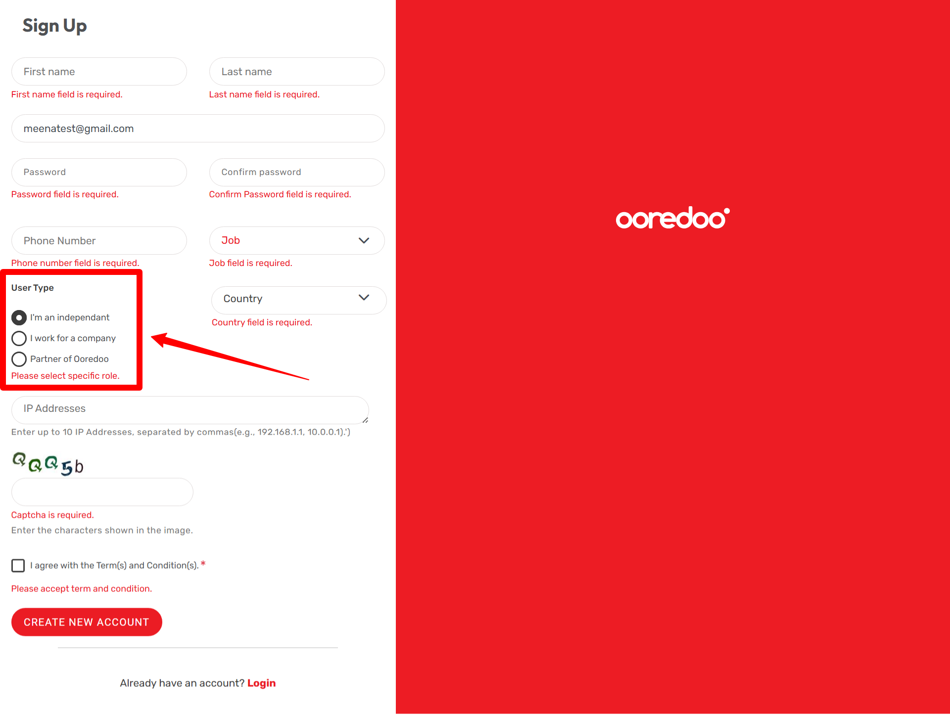 Registration-UserType